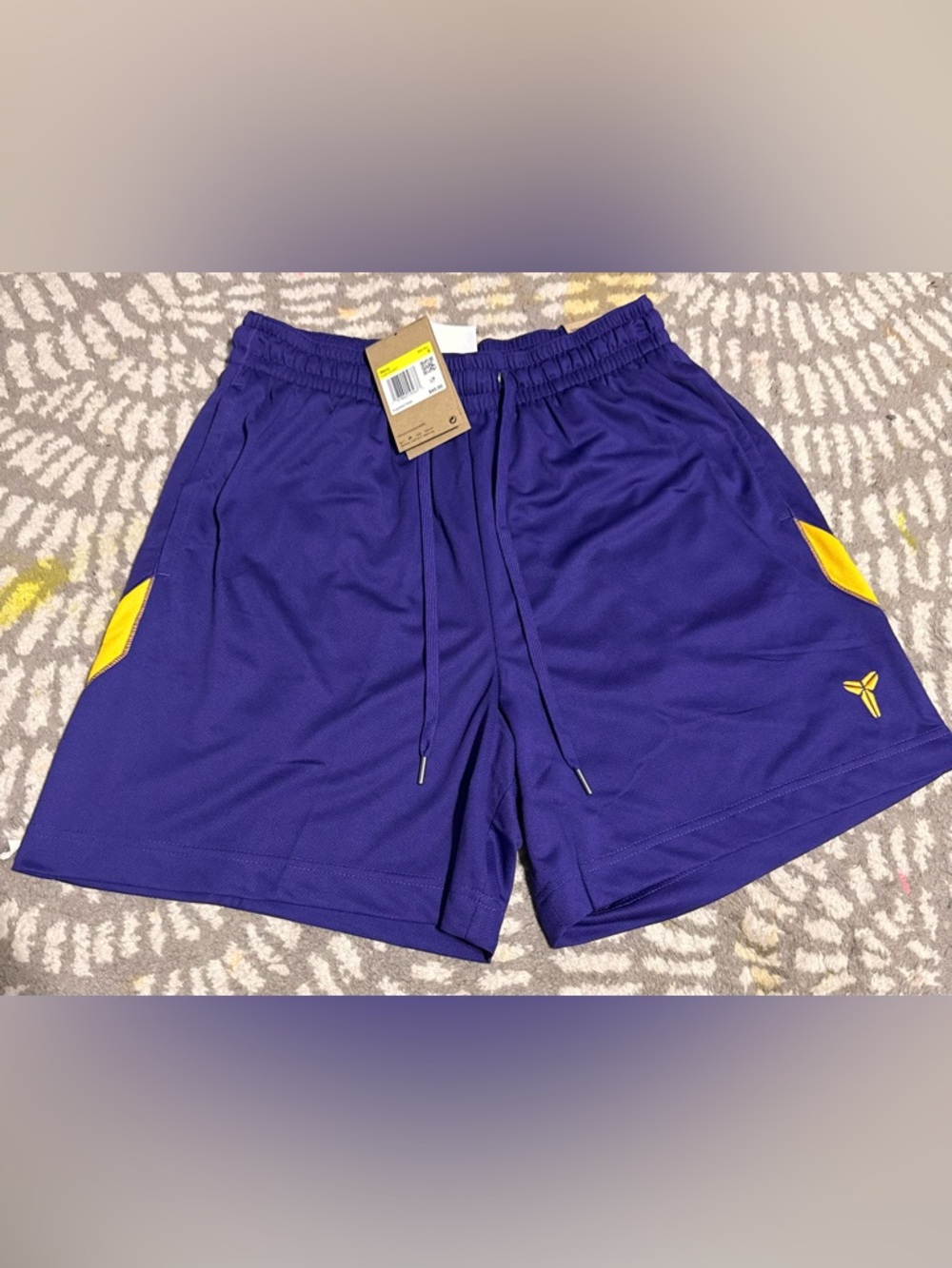 Nike Men's Deep Purple Athletic Drawstring Shorts
